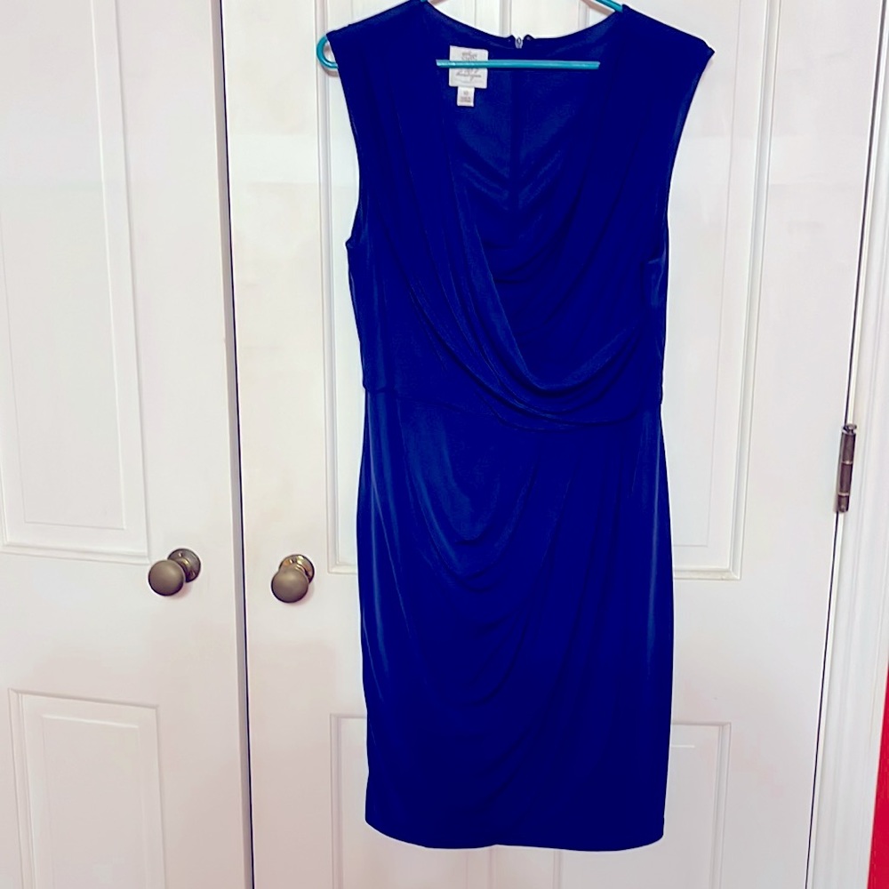 Woman’s royal blue cocktail dress.  Size 10